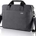 Voova Laptop Bag Case 17 17.3 Inch Computer Sleeve Messenger Bag with Shoulder Strap Expandable Waterproof Large Capacity Business Briefcase for Work Travel Fit 17-18 Laptop, Men Women, Gray