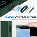 SHIELDON Genuine Leather Case for iPhone 17 Pro 6.3" 2025 | Compatible with Magsafe, Camera Button Updated, Magnetic Wireless Charging, Slim Fit, Shockproof, Metal Button, Protective Cover - Evergreen