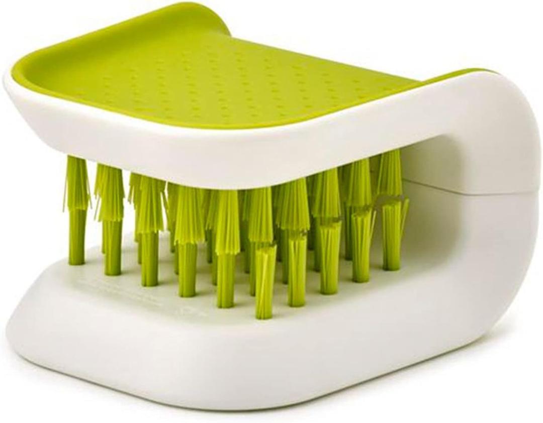 Blade Brush and Cutlery Cleaner Brush Bristle Scrub Kitchen Washing Non-Slip Multifunctional Cleaning Brush (Green-Tool Brush)