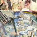 160 PCS Scrapbook Paper Packs for Journaling Supplies, Vintage Scrapbook supply for Junk Journal Bullet, Scrapbooking Materials for Journals Planners, Cottagecore Collage Album