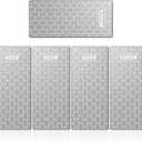 Diamond Sharpening Stone, 5 Pcs Knife Sharpening Stone with Extra Fine/Coarse Plate and Non-slip Base, 400/600/800/1000/1200 Grit