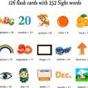 Lapare Audible Educational Toy with Music for Toddlers Age 1 2 3 4 5, 252 Sight Words Flash Cards Kindergarten Toy for Girls to Learn Alphabet Number Color Shapes and More