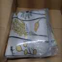 Lunarable Spring Kitchen Mat, Polka Dotted Chicken and Hen Flying Butterflies Among Spring Flowers, Plush Decorative Kitchen Mat with Non Slip Backing, 47" X 19", Yellow Mustard