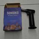 Sondiko Butane Torch with Fuel Gauge S907, Refillable Soldering Torch with Adjustable Flame for Welding, Resin Art, Industrial(Butane Gas Not Included) (Black)