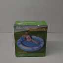 SLOOSH Inflatable Tanning Pool Lounger Float,72" x 65" Pool Floats Adult with Pillow,Luxury Fabric Large Suntan Tub Raft Floatie,Sunbathing Bed Lounge for Water Blow Up Kids Ball Pit Party Gifts,Blue