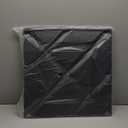 Art3d PVC 3D Wall Panel, Decorative Wall Tile in Black 12-Pack 19.7"x19.7"