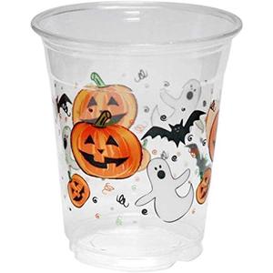 Party Essentials N122087-3 Soft Plastic Cup, 12-Ounce Capacity, Halloween Printing (Case of 20), 20Count