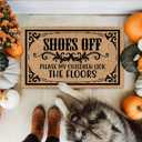 Shoes Off Please My Children Lick The Floors 30"x18" Greet Guests with Fall Door Mat Outdoor Front Door Mats Indoor Mats for Front Door Entry Small Rugs for Entryway