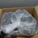 Antlu Rolling Stool Drafting Chair for Garage Shop Workbench Kitchen Medical Salon,Swivel Adjustable Stool with Wheels and Back Support (Black, Without Foot Ring)