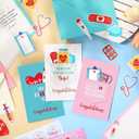 12 Pack Nurse Graduation Card with Envelopes and Stickers 2025 Nursing Congratulations Gifts Funny RN School Graduation Cards Bulk for Nurse Healthcare Worker Doctors Students