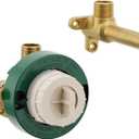 Single Handle Wall Mount Tub Filler High Flow Tub Faucet Rough-In Valve with CC/ICS Connections, WMV130CIS