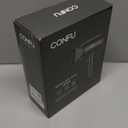 CONFU Ionic Blow Dryer 1600W, Portable Lightweight Fast Drying Negative Ion Hairdryer Blowdryer, 3 Heat Settings & Infinity Speed, with Diffuser and Concentrator Nozzle for Home & Travel (Grey)