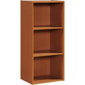 Hodedah Import 3 Shelf Bookcase, Cherry 11.77"D x 15.91"W x 35.67"H