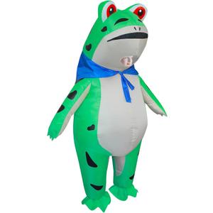 Stegosaurus Inflatable Frog Costume for Kids Halloween Cute Animal Costumes Funny Blow Up Suit for Boys Girls Cosplay Party One Size