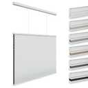 Changshade Top Down Bottom Up Blackout Cellular Shades, Cordless Honeycomb Blinds for Windows, 100% Light Blocking & Total Privacy for Day Sleepers, 26.5" W x 72" H, White