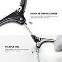 Blue Light Blocking Glasses Vintage Half Frame UV Clear Lens Anti Eyestrain Computer Gaming Glasses for Women Men
