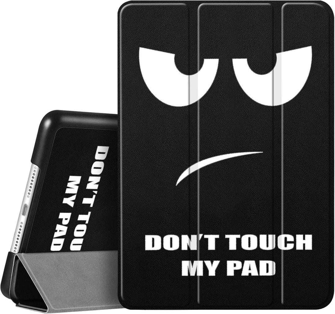 Fintie Case for iPad 9th Generation (2021) / 8th Generation (2020) / 7th Gen (2019) 10.2 Inch - Lightweight Slim Shell Standing Hard Back Cover with Auto Sleep/Wake Feature, Dont Touch