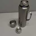 GIOGD silver water bottle, Diameter: 3.5", height: 9.25"