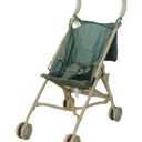Doll Stroller – Neutral Color Lightweight & Flexible Stroller - Baby Doll Stroller for Kids 3+ - Chic Floral Print - 22" (Olive Green)