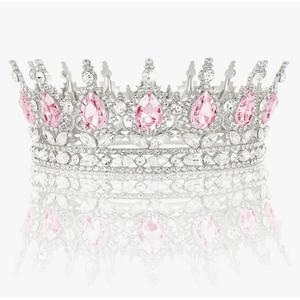 Gold Crown for Women, Crystal Queen Tiaras Headband Wedding Bridal Hair Accessories, Birthday Party Prom Cake Topper