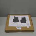 Car Organizer Storage Between Seats, Nappa Leather Headrest Hanging Storage Bag Pocket Purse Holder Snack Holder Automotive Console Organizer for Travel, Driving (Black)