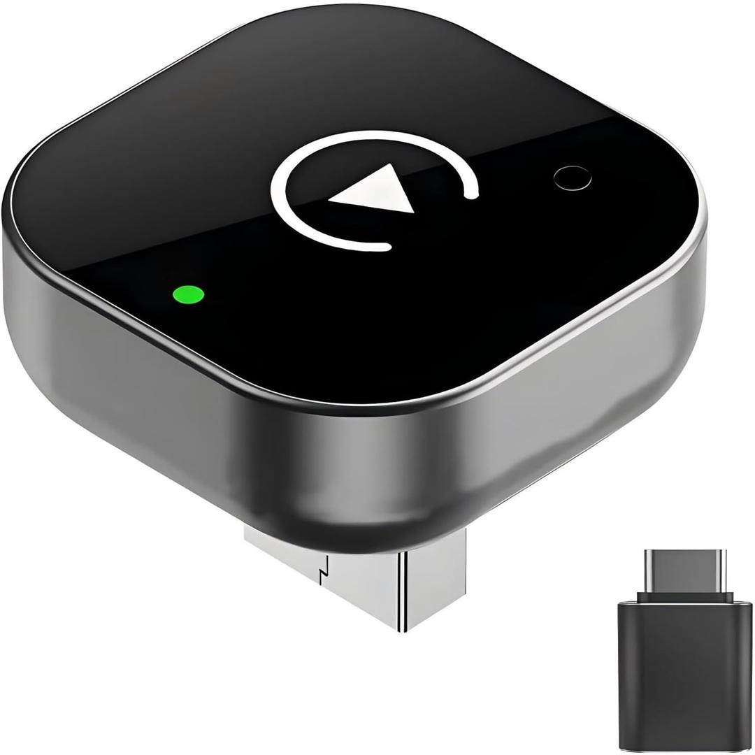 2026 Wireless CarPlay & Android Auto Adapter 2-in-1, WiFi Dual Core,Bluetooth CarPlay Dongle Converts Wired to Wireless, Fast Auto-Connect, for Apple iPhone & Android,USB/Type-c