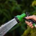 Garden Hose Nozzle Sprayer: 2 Pack 10 Watering Patterns Water Hose Spray Nozzles for Garden Hose Heavy Duty Hose Head Hose Attachment for Garden Hose YellowGreen