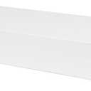 HIGH & MIGHTY 515601 Modern 18" Floating Shelf Holds up to 15lbs, Easy Tool-Free Dry Wall Installation, Flat, Retail Packaging, White