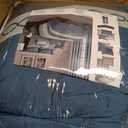 Queen Comforter Set, Blue, 10 Piece Bed in a Bag for All Seasons, Luxury Extreme Comfort Bedding Sets with Bedskirt, Pillow Shams, Euro Shams and Decor Pillows