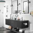 Moen BP1824BL Triva 24" Bathroom -Towel Bar, Matte Black