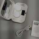 Contact Lens Clean Machine, Portable Ultrasonic Contact Lens Cleaner with 4 Timing Modes, 360 High-Frequency Vibration for Cleaning Soft Lenses, Colored Contact Lenses (White)