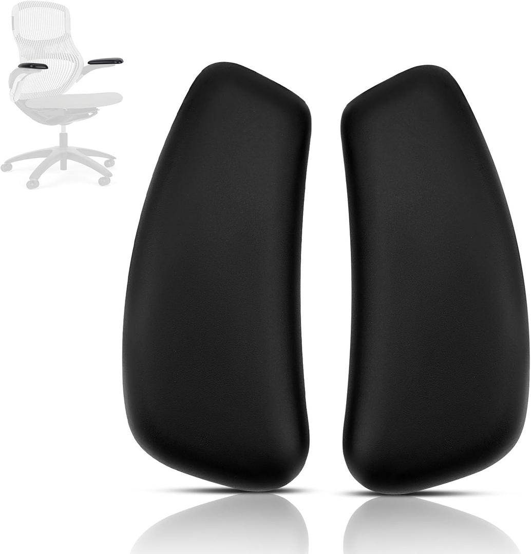 Armrest Pads Replacement for Knoll Generation Chair, only Suitable for high-Performance Swivel Adjustable Direction Generation Chairs, Black1 Pair