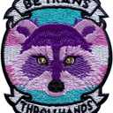 2 x Be Trans Throw Hands Patch, Size 3 Inches Iron On Raccoon Embroidery Patches for Hats Clothes Backpacks Jeans, DIY Sew On Patches, Raccoon Patches, Fabic Patches, Funny Gift for LGBTQ Gay