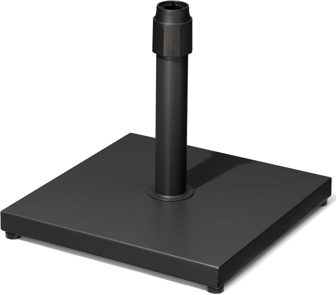 45lbs Patio Umbrella Base - Heavy Duty Outdoor Patio Market Umbrella Stand for Deck, Poolside, Balcony, Wind-Resistant Design,Black
