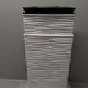 Mueller M-Resin Heavy Duty Tall Planters for Outdoor Plants, Indoor Grande Plant Pots, Boxes, Trees, Flower Pots, 2-Piece Set, 18, Modern Design, Built-in Drainage, Front Porch Decor, White