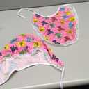 Forum Novelties Adult Baby Bib and Bonnet Costume Accessory Pink