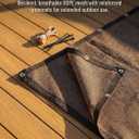 90% Shade Cloth, Waterproof and Breathable Mesh Shade with Built-in Eyelets for Easy Installation. Suitable Shade Cloth for Garden, and More. Mocha. 10 x 20 FT (3 x 6 M)