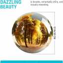 12 Inch Stainless Steel Gazing Ball, Garden Gazing Globe Mirror Ball, Polished Shiny Sphere for Garden Yard Outdoor, Swimming Pool Decoration (Silver)
