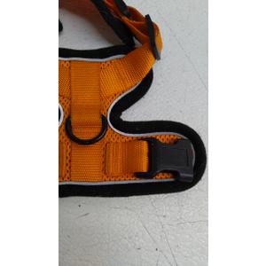 Cat Harness and Leash Set - Escape Proof Adjustable Cat Harness, Comfortable Soft Lightweight, Use Safe & Easy, Walking Travel Kitten Harness for Small Medium Large Cats (Orange) 