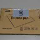 Mini Fridge Silicone Mat 19.7"x19.7"x0.5" - Non-Slip, Spill-Proof, Drip Prevention | Ideal for Refrigerators, Washing Machines, Dryers, Coolers, and Dishwashers (Black)