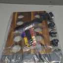 Golf Stroller Attachment  Universal Golf Club Holder for Strollers, Acacia Wood, 12 Slots, 5 Ball Holders & Removable Tee Case  Portable, Easy Setup, Gift for Golf-Loving Parents