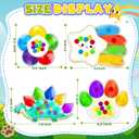 4PC Color Sorting Sensory Toys for Toddler, Travel Toys Roadtrip Activities for Kid 3-5 Fine Motor Autism Autistic Fidget for Classroom Calm Down Toy for Kid 2 3 4 Year Old Boy Girl Dementia Gift