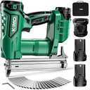 KIMO 18 Gauge Cordless Brad Nailer Battery Powered w/2X2.0 Batteries & Charger, 5000pcs Nails, 2 Modes with Single & Contact Firing