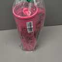 Ice Shaker 40 oz Tumbler with Handle and Straw | 40oz Neon Pink | Cold for 30+ Hours | 2-in-1 Tumbler Shaker Bottle | Odor-Free 40 ounce Bottle for Water, Protein Shakes, Smoothies, Cocktails