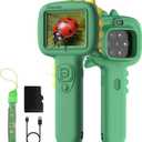 Microscope Camera for Kids Gifts Toys- Handheld Pocket Microscopes with 2.4" Screen and Autofocus - Mini Digital Educational Science Kit for Christmas Birthday for Age 3-5 5-7 8-12 Girls Boys (Green)