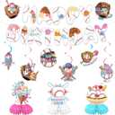 Baseball Ice Cream Drip Birthday Party Decorations, Happy Birthday Banner and Honeycomb Centerpieces, Respect The Drip Sports Theme Supplies for Boys Men