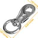 Heavy Duty Hanging Chair, Hammock Chair Swivel Hook Snap up to 1000 LB Capacity Stainless Steel for Indoor and Outdoor (Pack of 1)