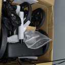 ELENKER Knee Scooter with Basket Dual Braking System for Ankle and Foot Injured Bright Black