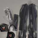 Wheel Alignment Tool with 2 Measuring Tapes, Automotive Tools Matte Black Toe Alignment Plates for Home Use, Camber Alignment Plates, Car Alignment Tool Kit, Front End Alignment Tool (Basic)