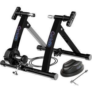 Magnetic Bike Trainer Stand for Indoor Exercise Riding, Noise Reduction, 8 Levels Resistance Setting, Stationary Bike Resistance Trainer for 26"-28", 700C Wheels
